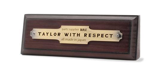 wooden brand logo plate